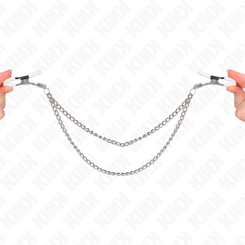 KINK - NIPPLE CLAMPS WITH 2 THIN CHAINS SILVER 20/23 CM - Bild 5