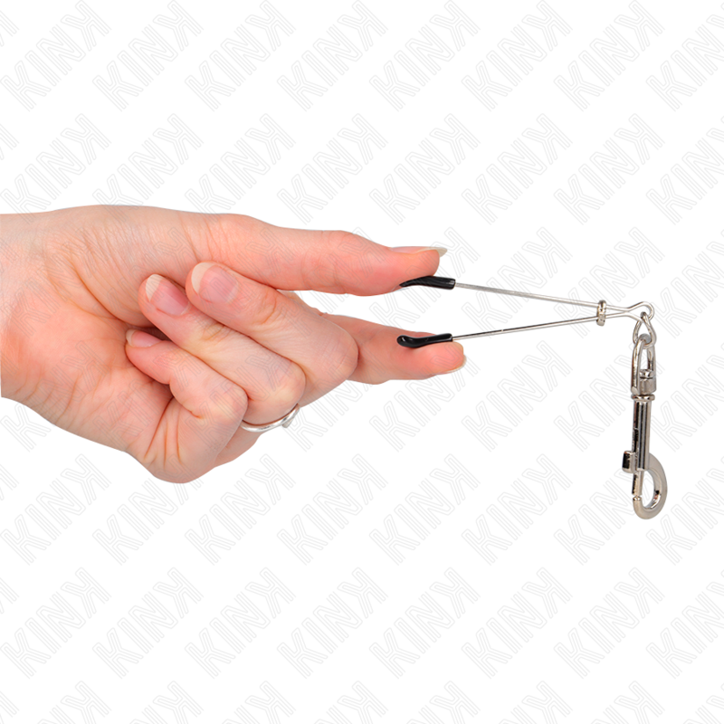 KINK - THIN HOOK NIPPLE CLAMP SILVER 7 CM - Bild 2