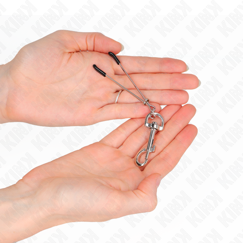KINK - THIN HOOK NIPPLE CLAMP SILVER 7 CM - Bild 3