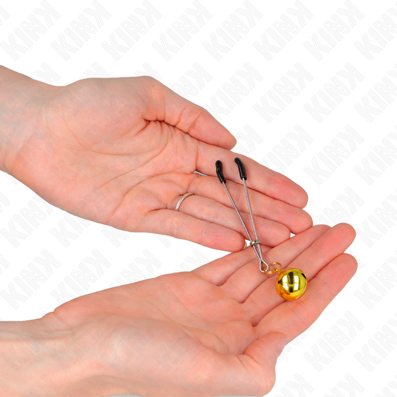 KINK - THIN BELL NIPPLE CLAMPS GOLD 7 CM - Bild 3
