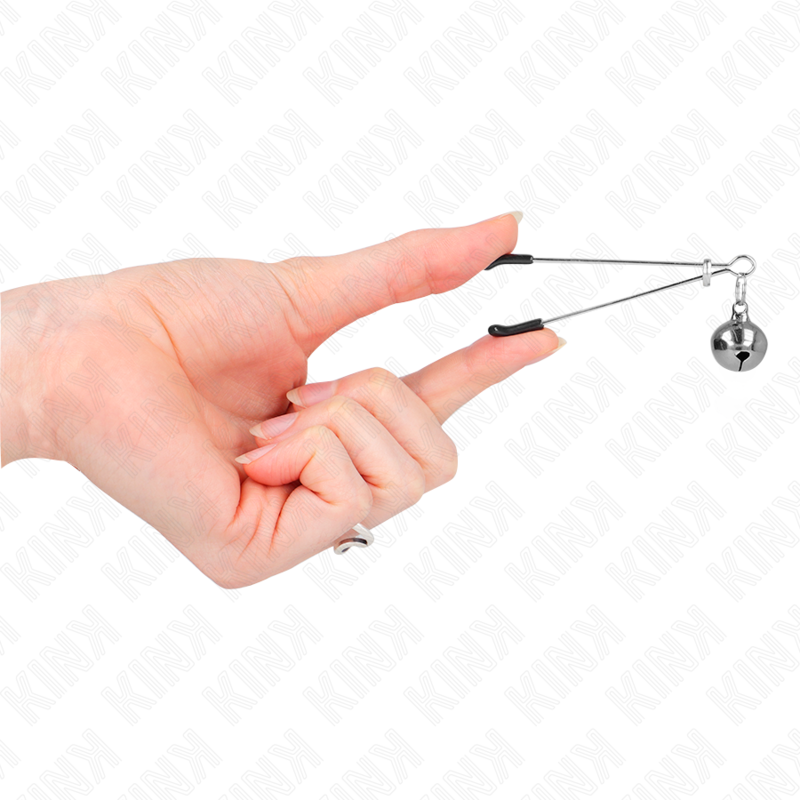 KINK - THIN BELL NIPPLE CLAMPS SILVER 7 CM - Bild 4
