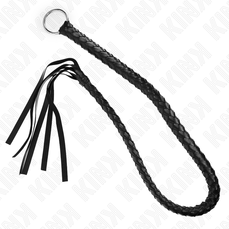 Alternative view of KINK - SNAKE WHIP WITH BLACK HAND RING 65 CM