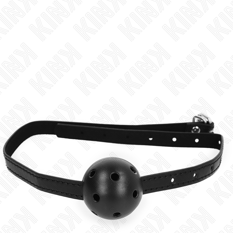 KINK - SIMPLICITY BLACK BREATHABLE BALL 4.5 CM GAG 62 x 1.5 CM - Bild 4