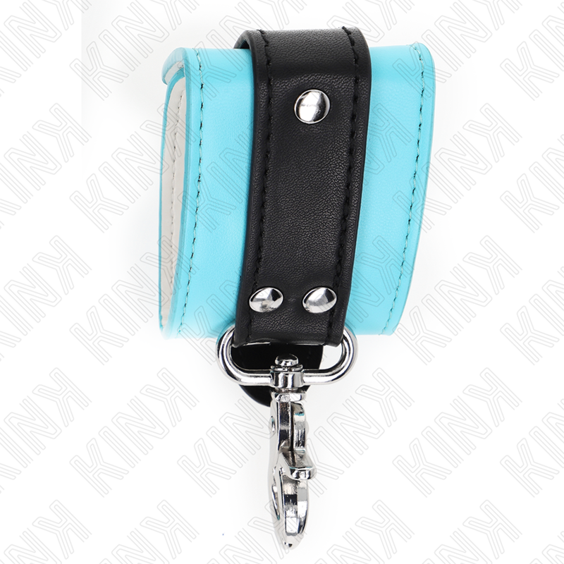 KINK - PREMIUM LOCKABLE WRIST RESTRAINTS BLACK / BLUE ADJUSTABLE 21-28 CM X 5.5 CM - Bild 5