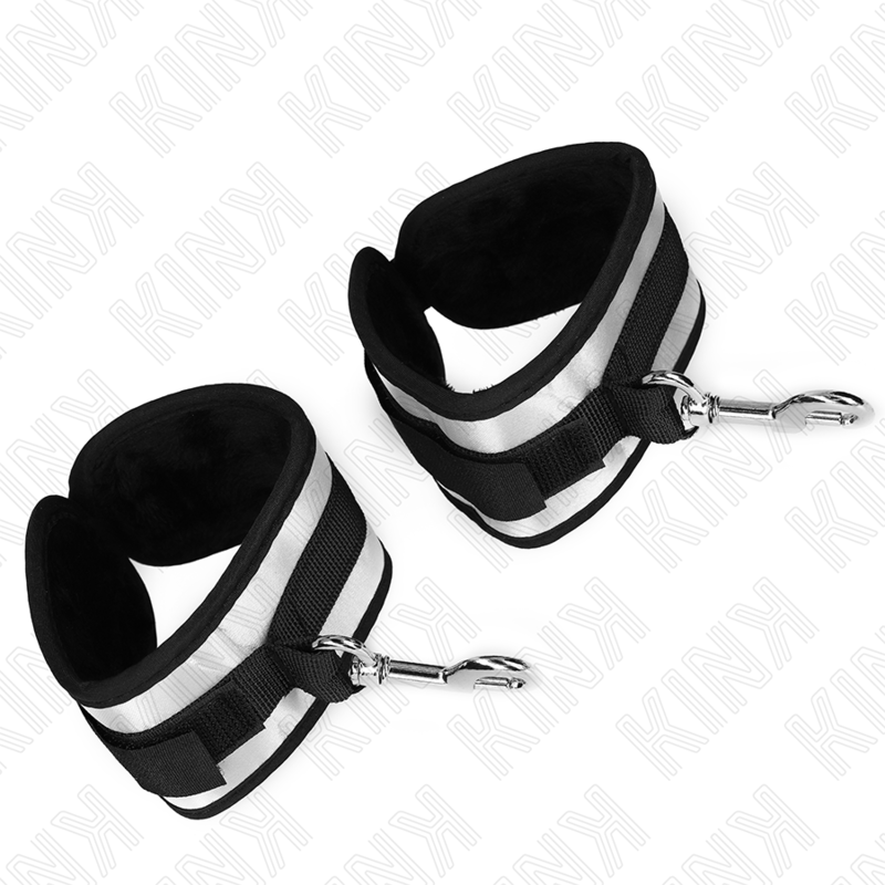 Alternative view of KINK - NEOPRENE WRIST CUFFS GREY 23 X 5 CM