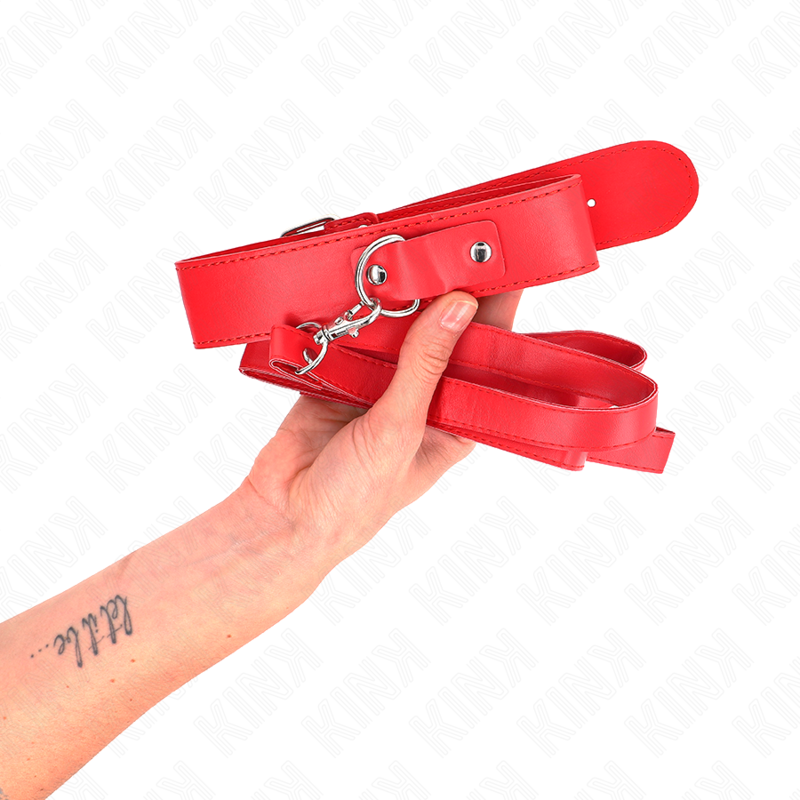 Alternative view of KINK - NECKLACE WITH BELT 116 CM ROJO STRAP ADJUSTABLE 32-50 CM X 8 CM