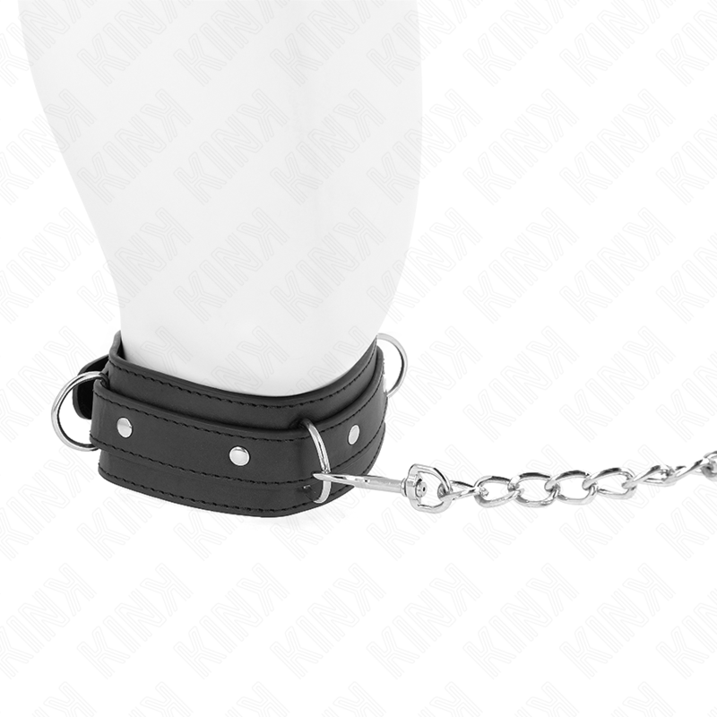 KINK - NECKLACE WITH LEASH 65 CM 3 RING MODEL 1 ADJUSTABLE 38-49 CM X 5 CM - Bild 3