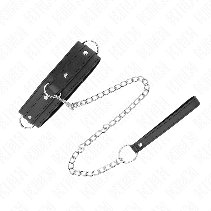 Alternative view of KINK - NECKLACE WITH LEASH 65 CM 3 RING MODEL 1 ADJUSTABLE 38-49 CM X 5 CM