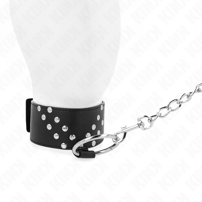 KINK - NECKLACE WITH BELT 65 CM WITH V RIVET ADJUSTABLE 36-43 CM X 5 CM - Bild 3