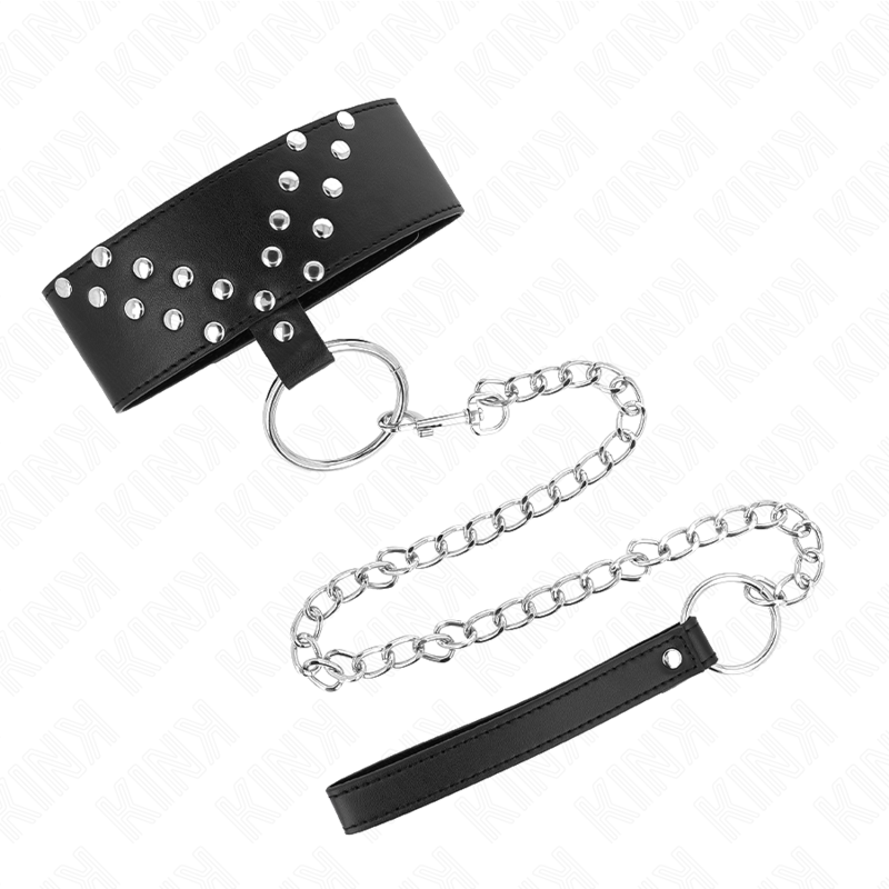 KINK - NECKLACE WITH BELT 65 CM WITH V RIVET ADJUSTABLE 36-43 CM X 5 CM - Bild 5