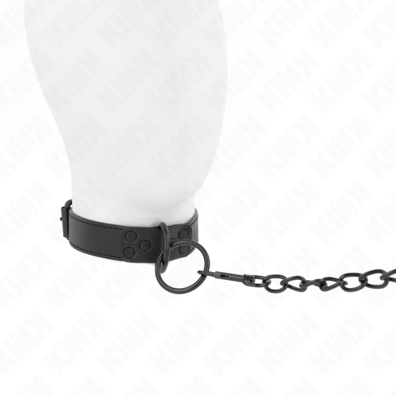 KINK - COLLAR WITH DARK LEASH 65 CM ADJUSTABLE 37-54 CM X 3 CM - Bild 2