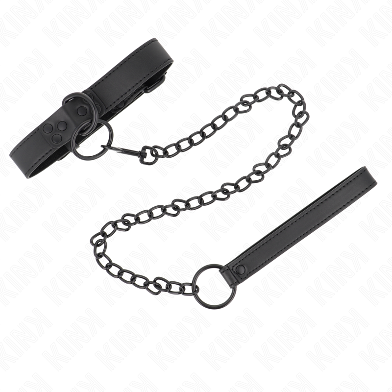 KINK - COLLAR WITH DARK LEASH 65 CM ADJUSTABLE 37-54 CM X 3 CM - Bild 6