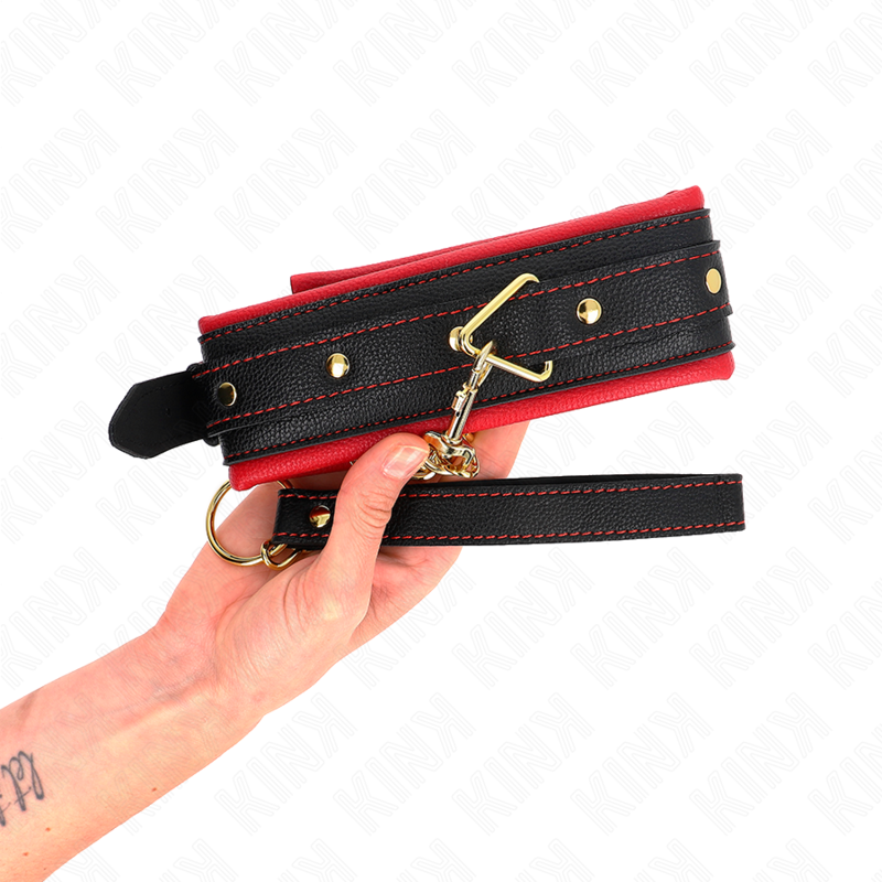 KINK - COLLAR WITH PLAIN FABRIC LEASH ADJUSTABLE 33-48 CM X 5.7 CM - Bild 5