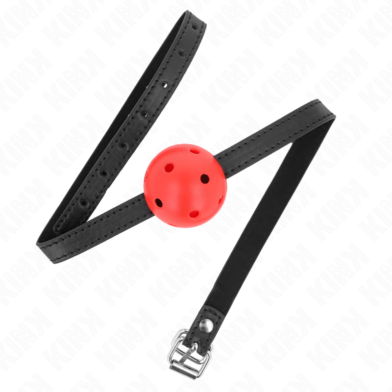 Alternative view of KINK - SIMPLICITY RED BREATHABLE 4.5 CM BALL GAG 62 x 1.5 CM