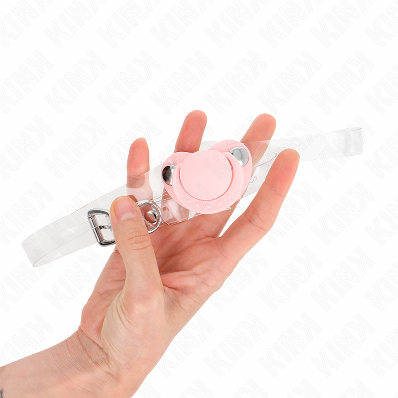 KINK - PINK PACIFIER SHAPED GAG 5.5 x 4 CM ADJUSTABLE 43-60 CM - Bild 3