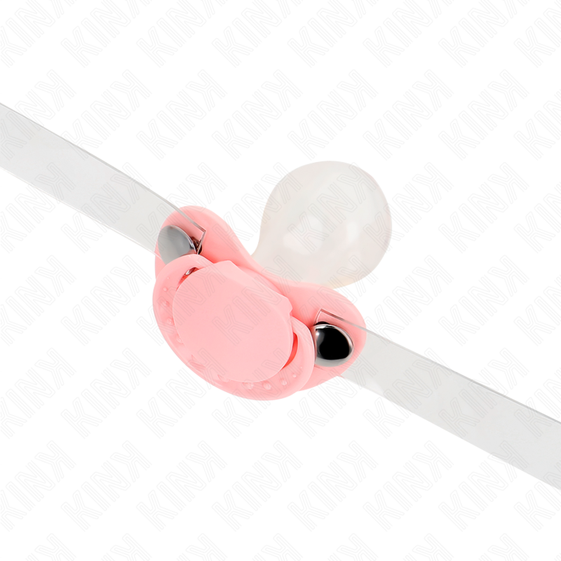 KINK - PINK PACIFIER SHAPED GAG 5.5 x 4 CM ADJUSTABLE 43-60 CM - Bild 4