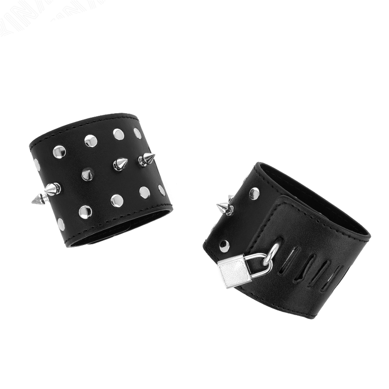KINK - PUNK WRIST RESTRAINTS WITH SPIKES 25 X 6 CM - Bild 3