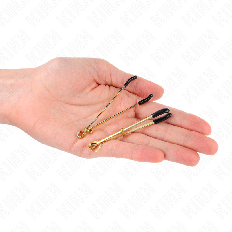 KINK - THIN NIPPLE CLAMPS GOLD 7 CM - Bild 4