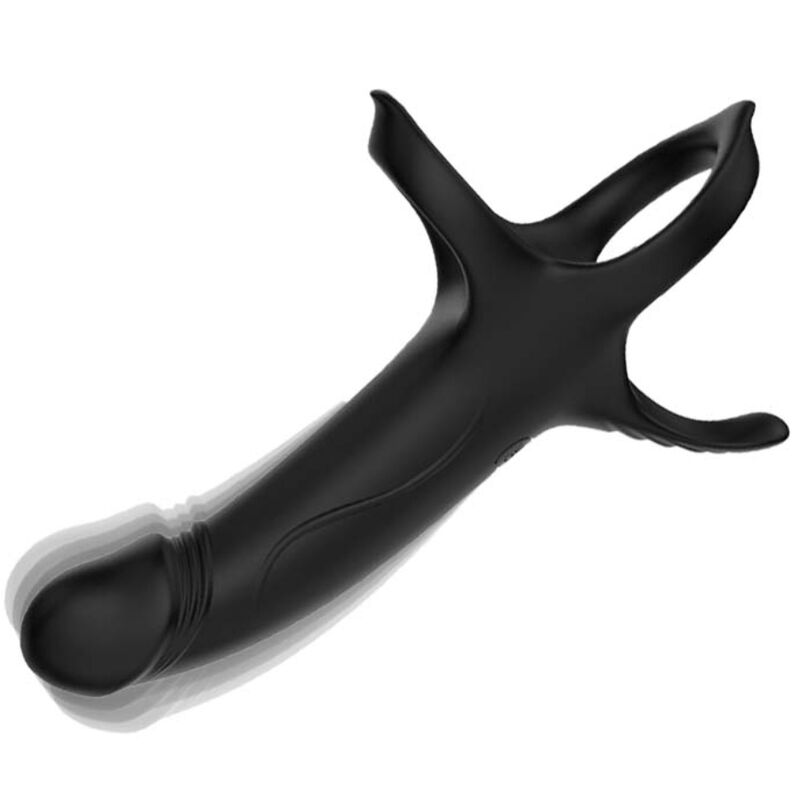 ARMONY - DILDO WITH RING & VIBRATOR BLACK - Bild 7