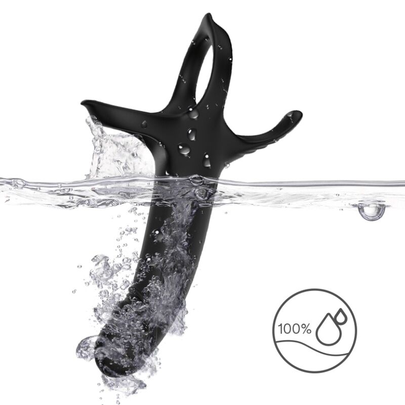 ARMONY - DILDO WITH RING & VIBRATOR BLACK - Bild 13