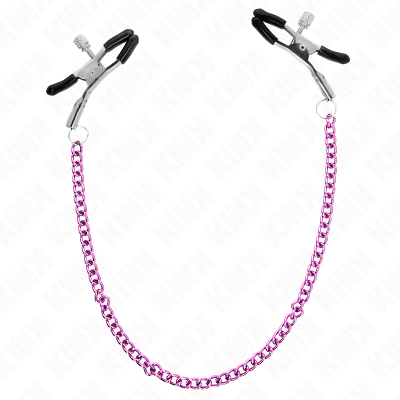 KINK - CHAIN NIPPLE CLAMPS PURPLE 30 CM - Bild 2