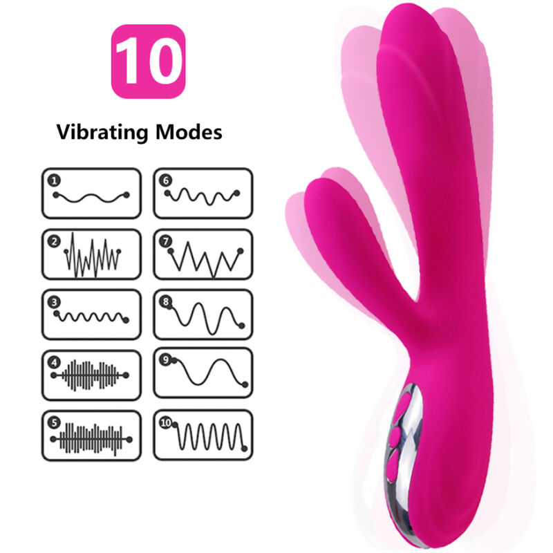 ARMONY - FLEXIBLE VIBRATOR & STIMULATOR WITH FUCHSIA HEAT EFFECT - Bild 2