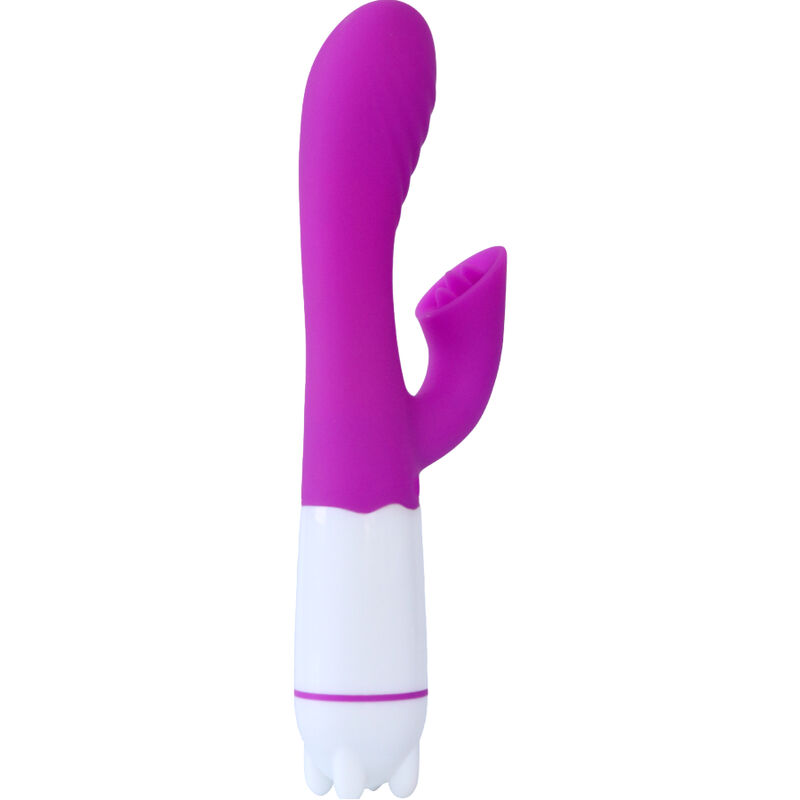 Alternative view of ARMONY - HAPPY VIBRATOR & STIMULATOR WITH VIOLET RECHARGEABLE TONGUE