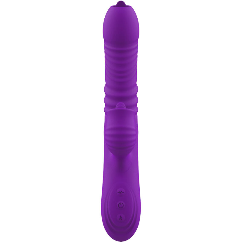 ARMONY - FULLY G SPOT RABBIT VIBRATOR WITH STIMULATING TONGUE VIOLET HEAT EFFECT - Bild 6