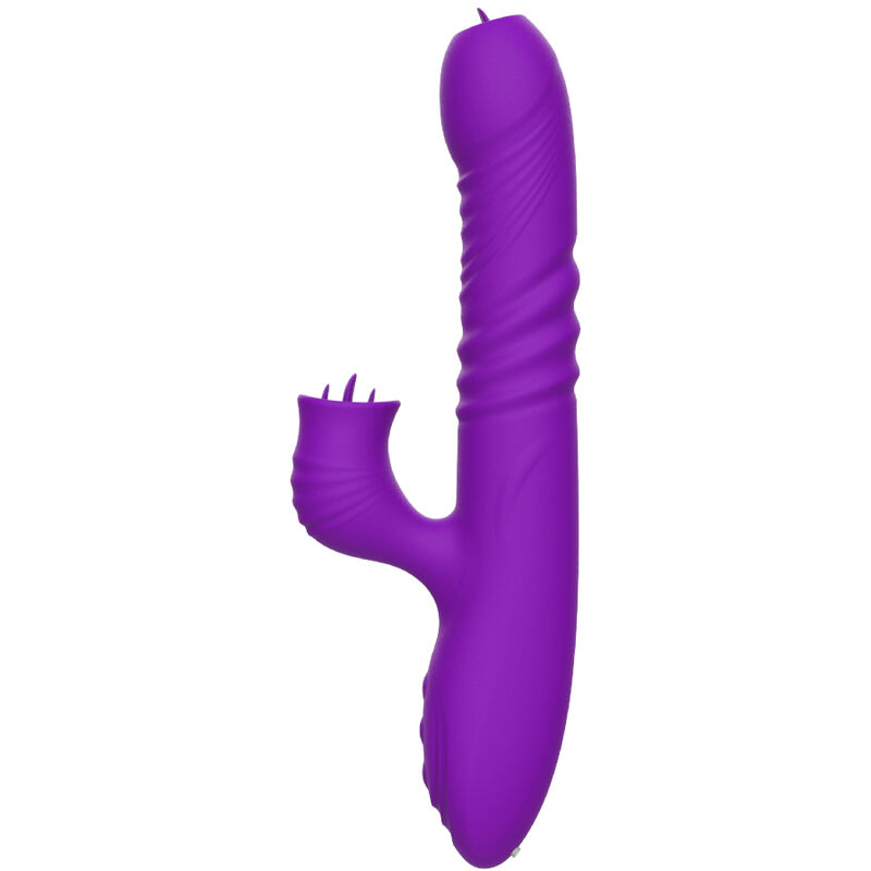 ARMONY - FULLY G SPOT RABBIT VIBRATOR WITH STIMULATING TONGUE VIOLET HEAT EFFECT - Bild 4