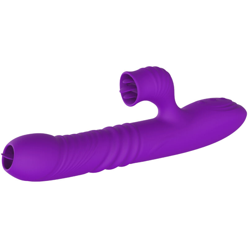Alternative view of ARMONY - FULLY G SPOT RABBIT VIBRATOR WITH STIMULATING TONGUE VIOLET HEAT EFFECT