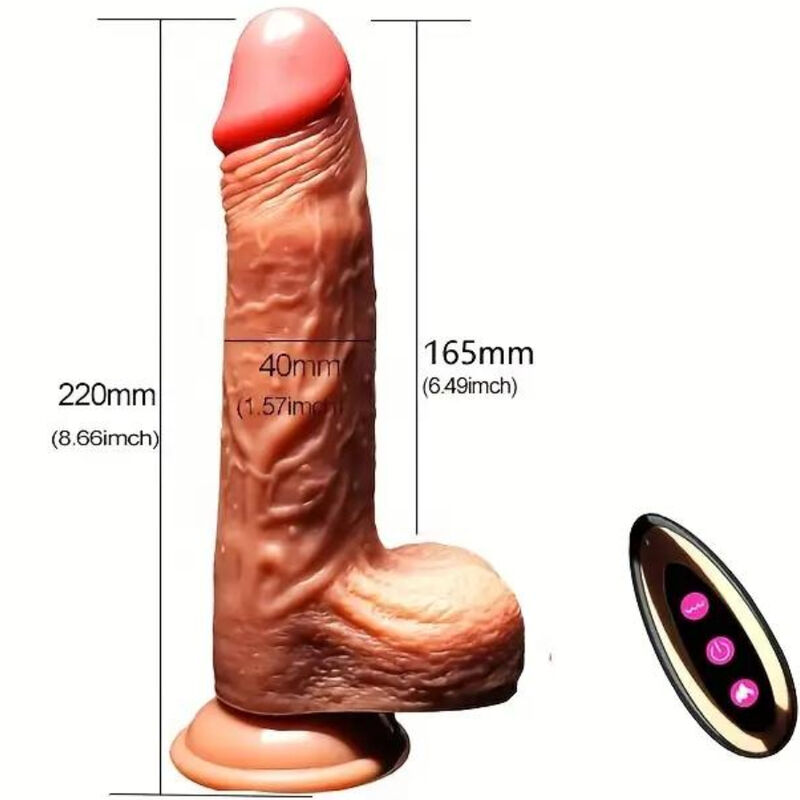 ARMONY - REALISTIC DILDO VIBRATOR & THRUSTING REMOTE CONTROL 22.5 CM - Bild 5