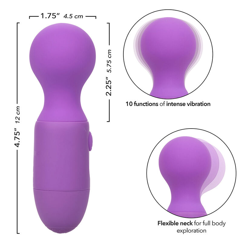 CALEXOTICS - FIRST TIME RECHARGEABLE MASSAGER 10 VIBRATIONS PURPLE - Bild 6
