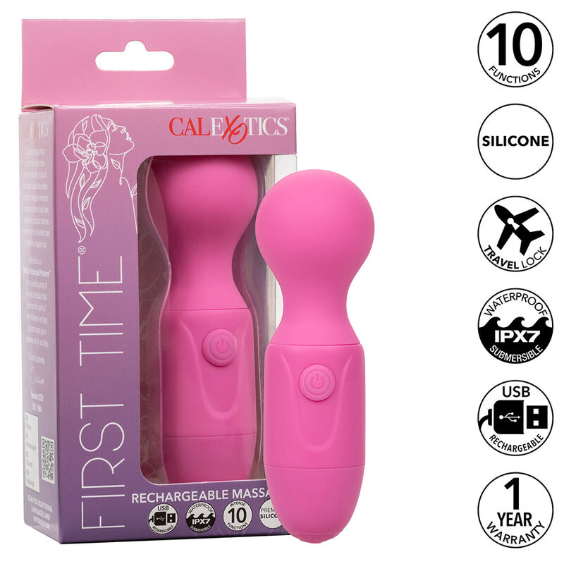 Alternative view of CALEXOTICS - FIRST TIME RECHARGEABLE MASSAGER 10 VIBRATIONS PINK