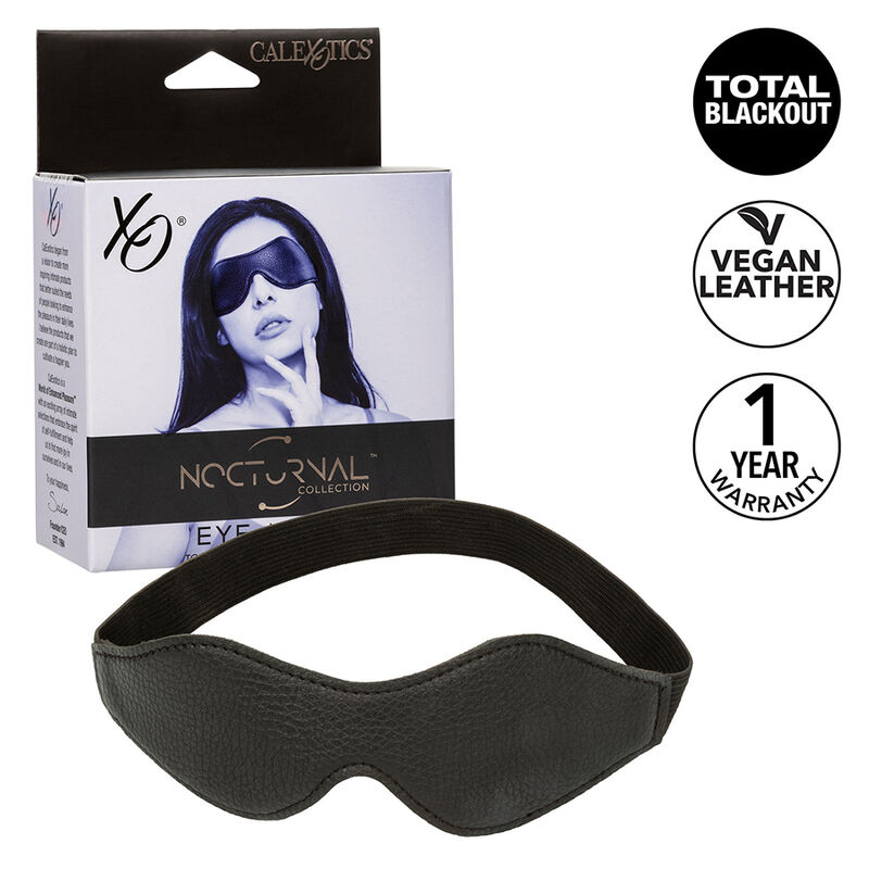 CALEXOTICS - NOCTURNAL EYE MASK PVC LEATHER BLACK - Bild 7