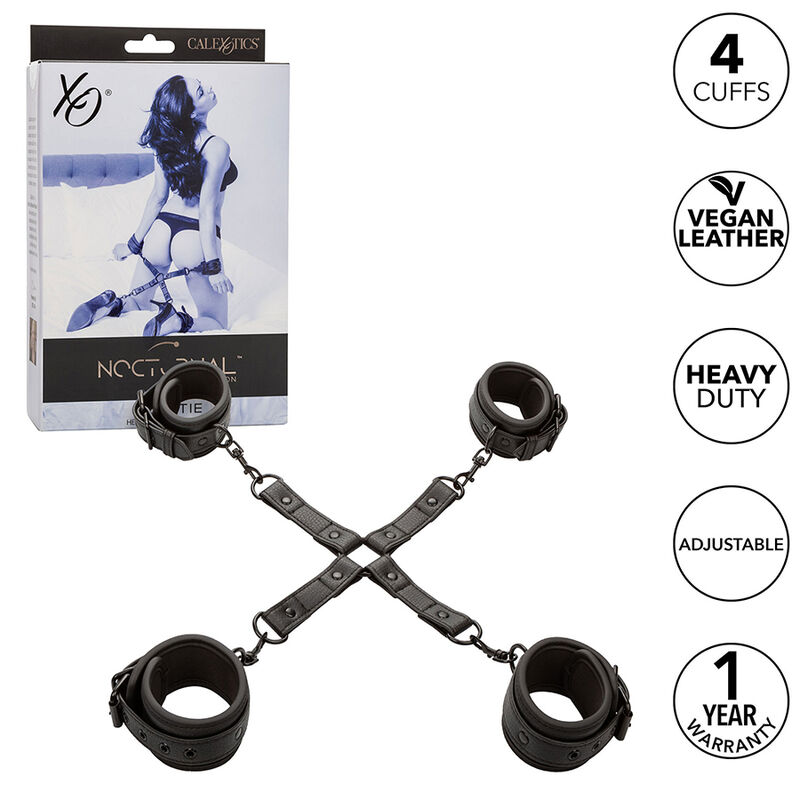 CALEXOTICS - NOCTURNAL HOG TIE CONNECTOR CUERO AJUSTABLE BLACK - Bild 7