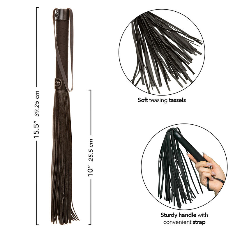CALEXOTICS - NOCTURNAL FLOGGER LEATHER BLACK - Bild 7