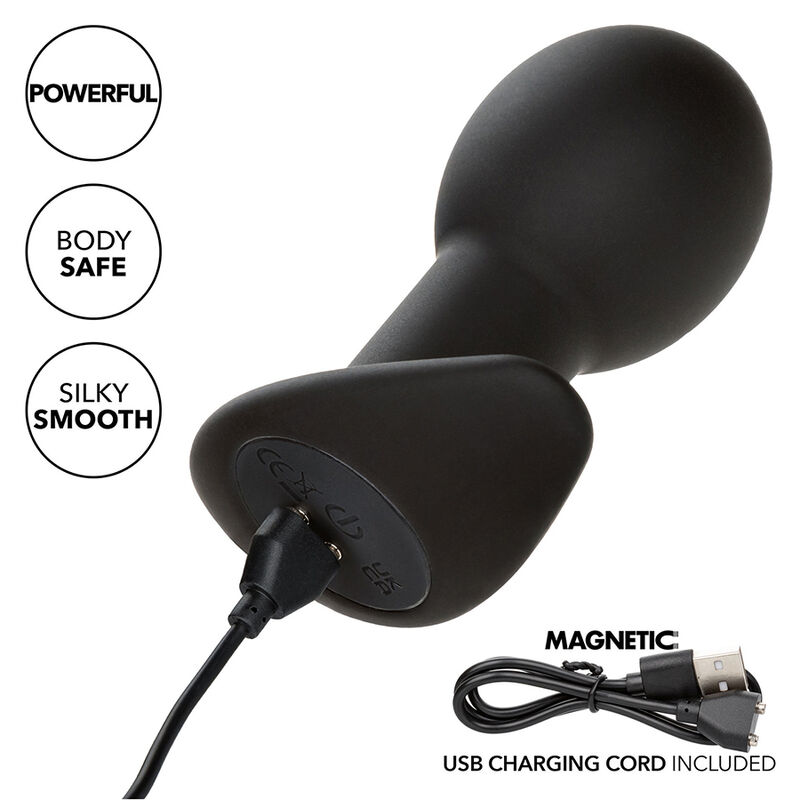 CALEXOTICS - ROCK BOTTOM ANAL PLUG 10 VIBRATIONS SILICONE BLACK - Bild 9