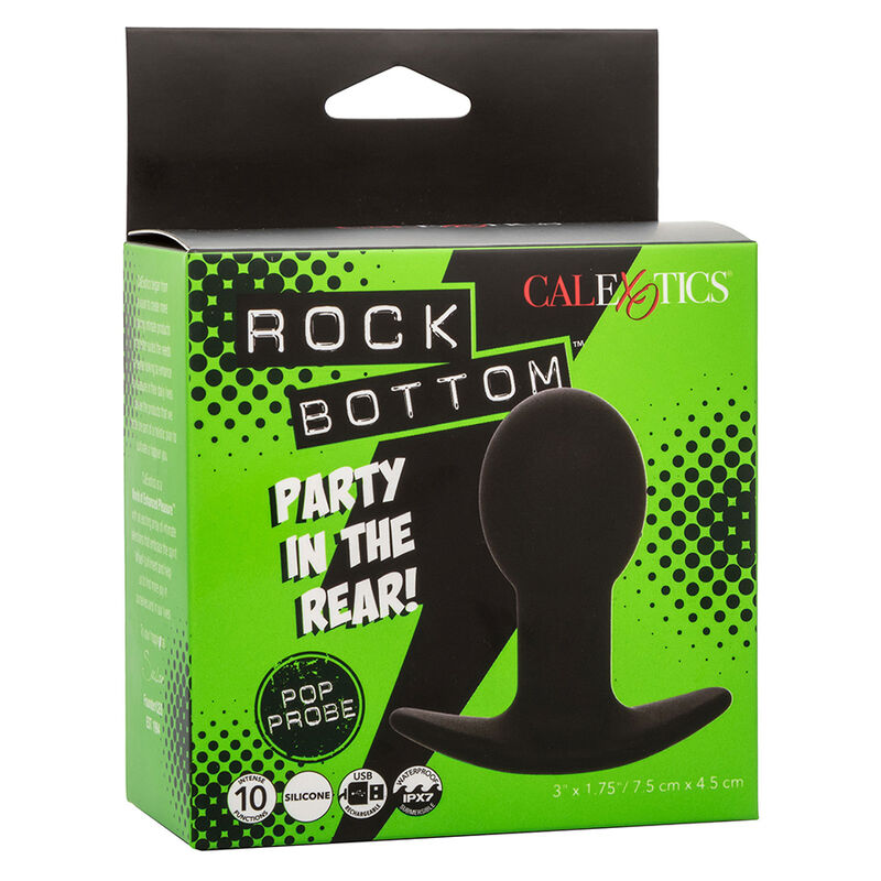 CALEXOTICS - ROCK BOTTOM ANAL PLUG 10 VIBRATIONS SILICONE BLACK - Bild 8