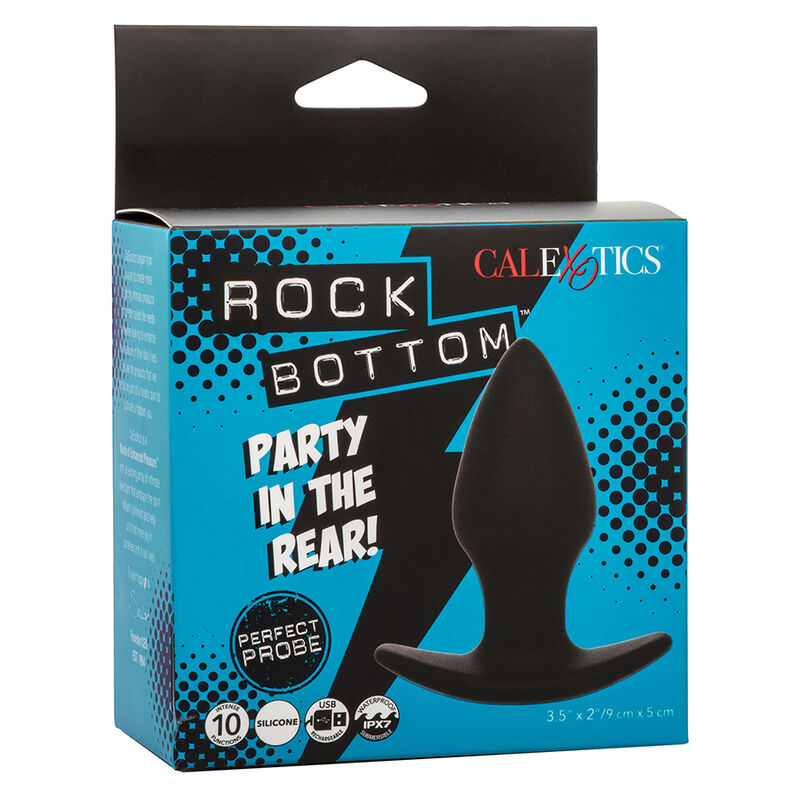 CALEXOTICS - ROCK BOTTOM PERFECT ANAL PLUG 10 VIBRATIONS SILICONE BLACK - Bild 8