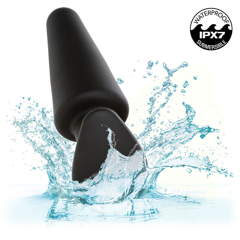 CALEXOTICS - ROCK BOTTOM TAPERED ANAL PLUG 10 VIBRACIONES SILICONE BLACK - Bild 3