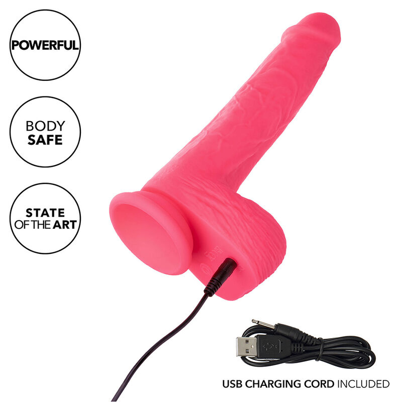 CALEXOTICS - STUDS REALISTIC VIBRATOR 10 VIBRATIONS PINK - Bild 5