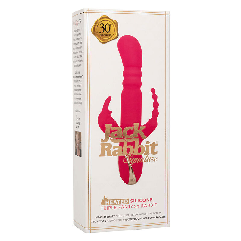 CALEXOTICS - JACK FANTASY TRIPLE HEATED VIBRATOR RABBIT PINK - Bild 5