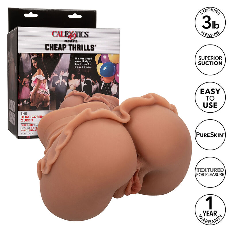 CALEXOTICS - THE HOMECOMING QUEEN DOUBLE REALISTIC MASTURBATOR CARAMEL - Bild 9