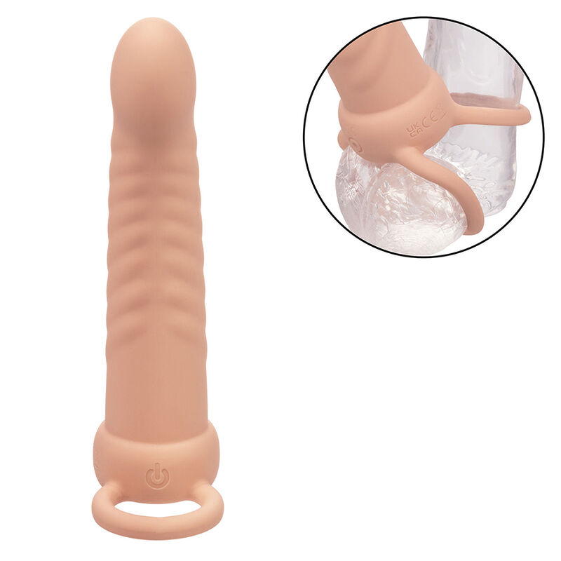 CALEXOTICS - MAXX RIBBED DUAL PENETRATOR 10 VIBRATIONS FLESH - Bild 8
