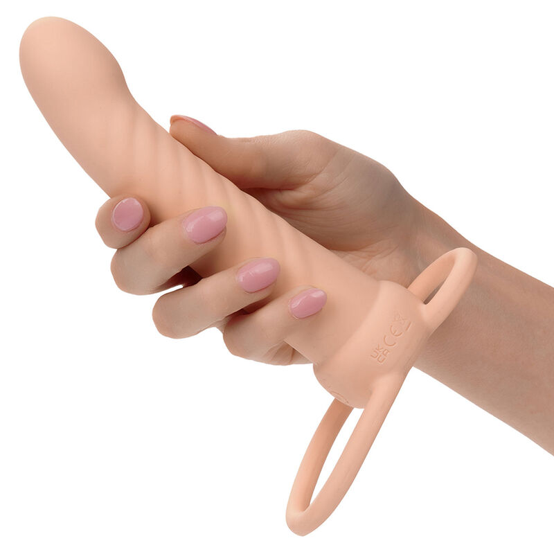 CALEXOTICS - MAXX RIBBED DUAL PENETRATOR 10 VIBRATIONS FLESH - Bild 7