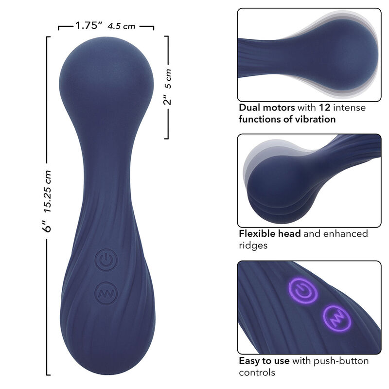 CALEXOTICS - CHARISMA TEMPTATION MASSAGER 12 FUNCTIONS PURPLE - Bild 7