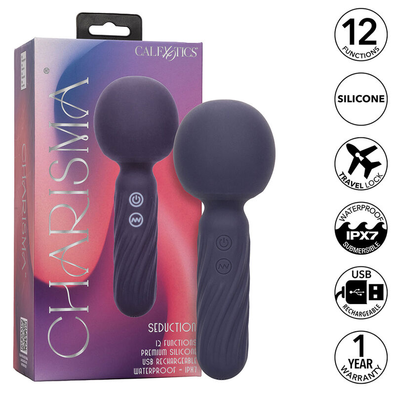 CALEXOTICS - CHARISMA SEDUCTION MASSAGER 12 FUNCTIONS 17.75 CM X 6.25 CM PURPLE - Bild 9