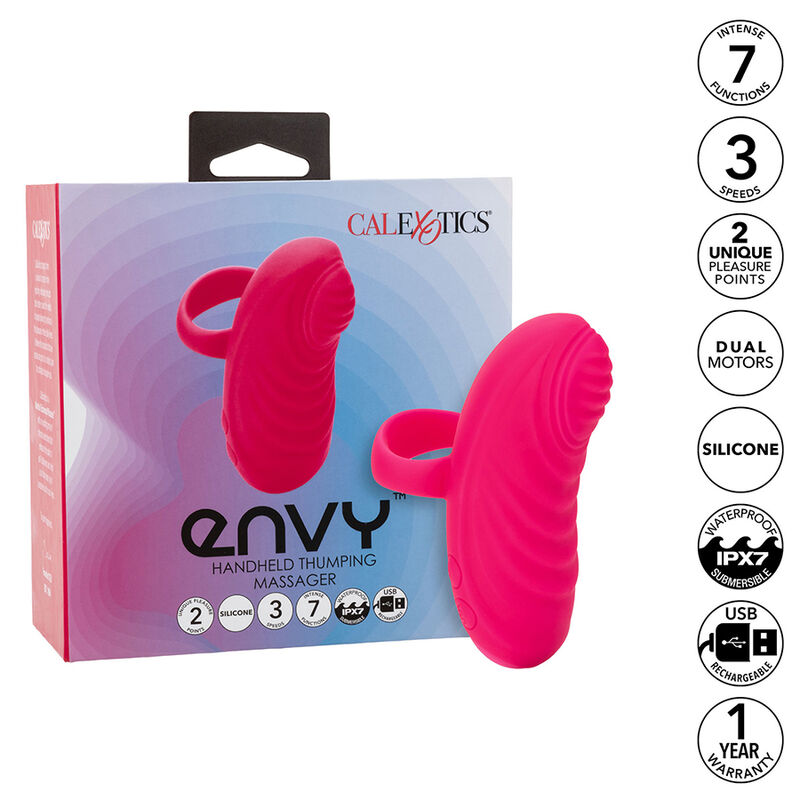 CALEXOTICS - ENVY HANDHELD ROLLING BALL MASSAGER 7 VIBRATIONS PINK - Bild 10