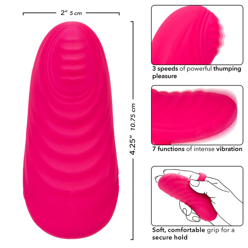 CALEXOTICS - ENVY HANDHELD ROLLING BALL MASSAGER 7 VIBRATIONS PINK - Bild 3