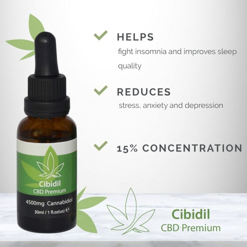 Alternative view of 500 COSMETICS - CIBIDIL RELAXING CBD OIL 15 % 30 ML